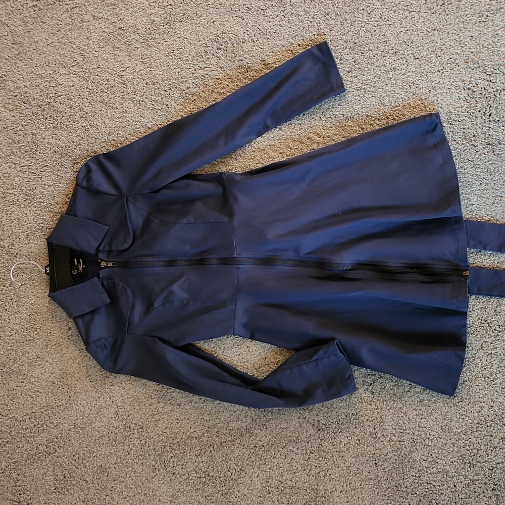Navy Blue Dress Coat